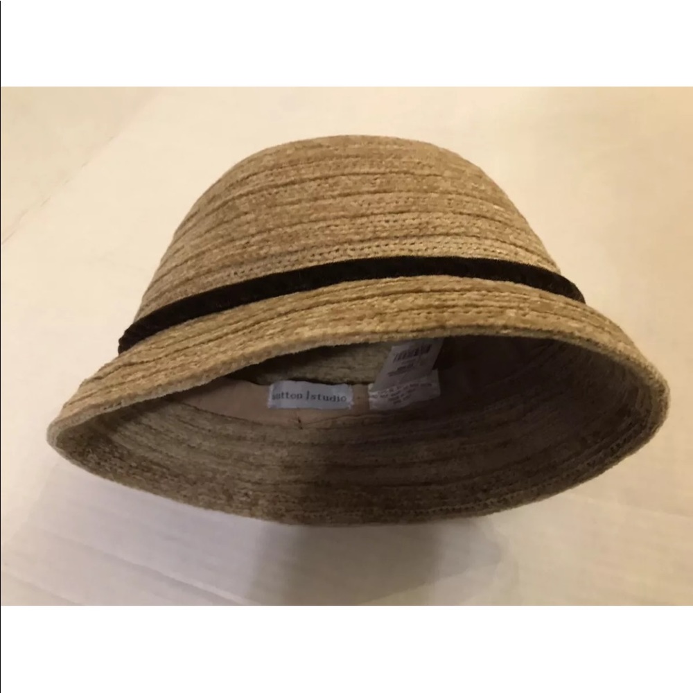 NEW Sutton Studio Women’s Beige -Church Bucket Hat-Made in Italy- One Size